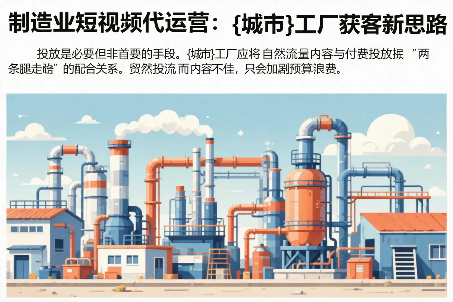 制造业短视频代运营:化德工厂获客新思路